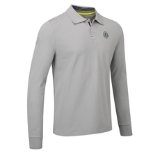 Load image into Gallery viewer, Lotus Men's Polo shirt - Long Sleeve Gray - LO10PSLS
