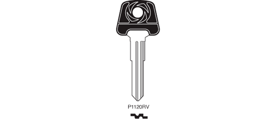 MGB-P1120RV Key, Blank fits most MG 1978-80
