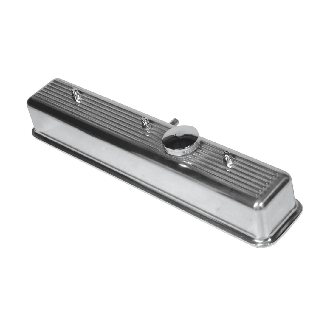 tr6-223-340 Polished Aluminum Valve cover (No Logo 1969-1973 only without EGR)