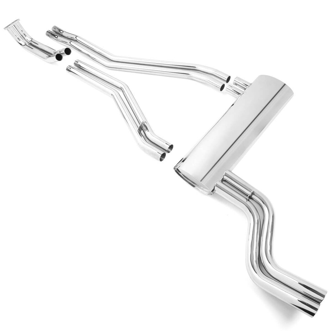 tr6-TH018  TR6 6 PIECE DUAL EXHAUST SYSTEM STAINLESS STEEL 1972-76