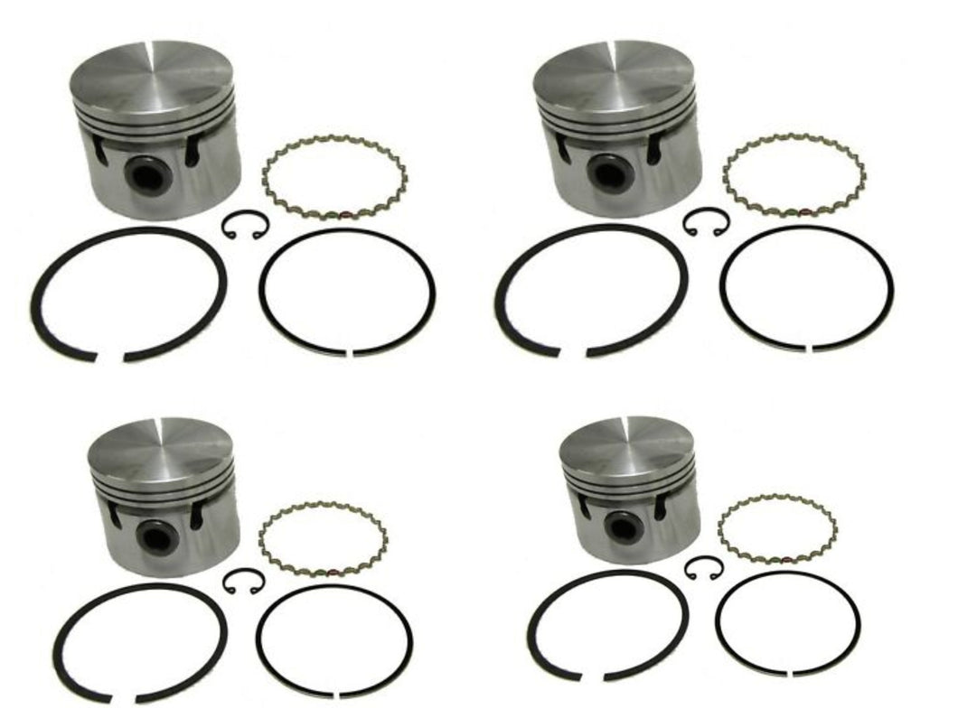Spitfire-CP309AK Pistons, Set of 4 (With Rings) 1973-80 STD,0.10,0.20,0.30 (7.5-1 compression)