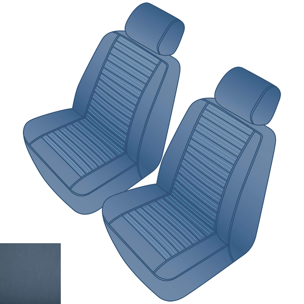 TR6-2045BL Blue Seat Kit w/ Original Diamond Pattern, Vinyl