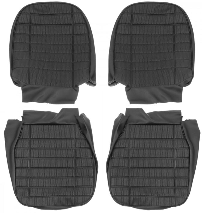 MGB-SC124A Front Seat Kit, Fully Perforated (Black) 1976-80