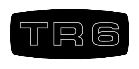 tr6-zkc1223  Grille Emblem Decal Only