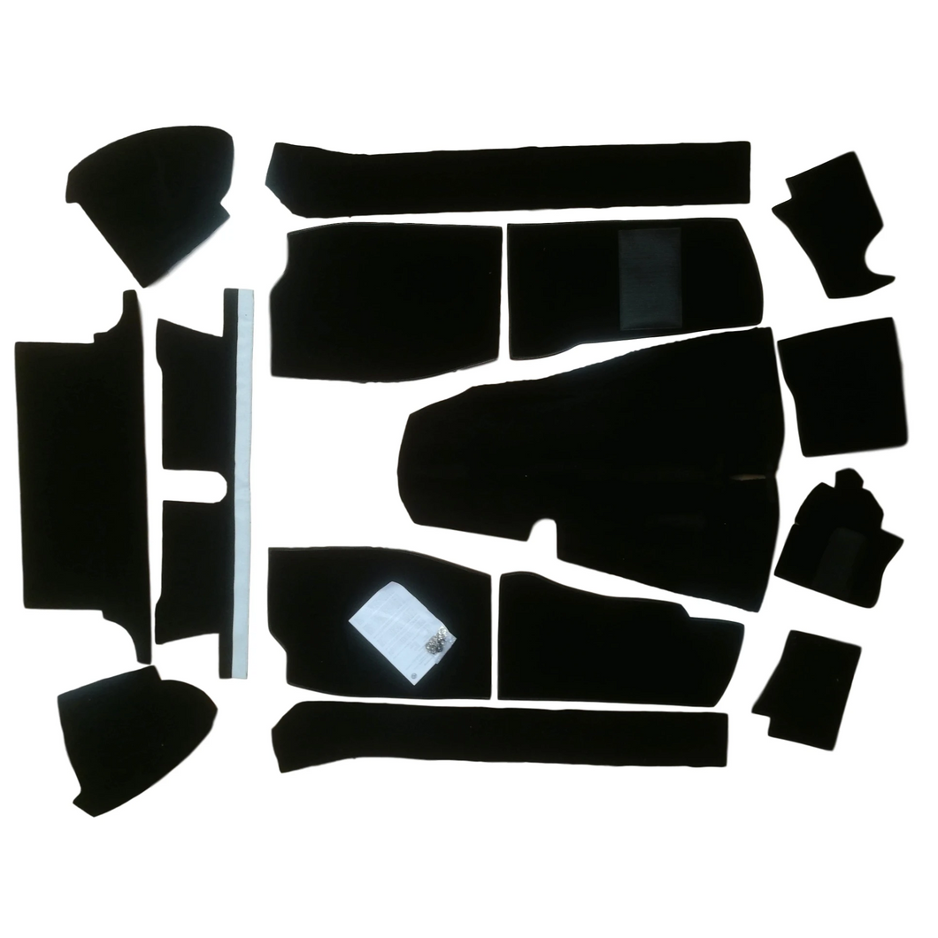 MGB-244-315 Premium Carpet Kit Black. SUPPLIED WITHOUT UNDER Pad 1968-80