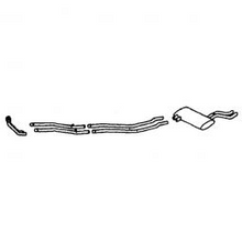 Load image into Gallery viewer, tr6-TH018  TR6 6 PIECE DUAL EXHAUST SYSTEM STAINLESS STEEL 1972-76
