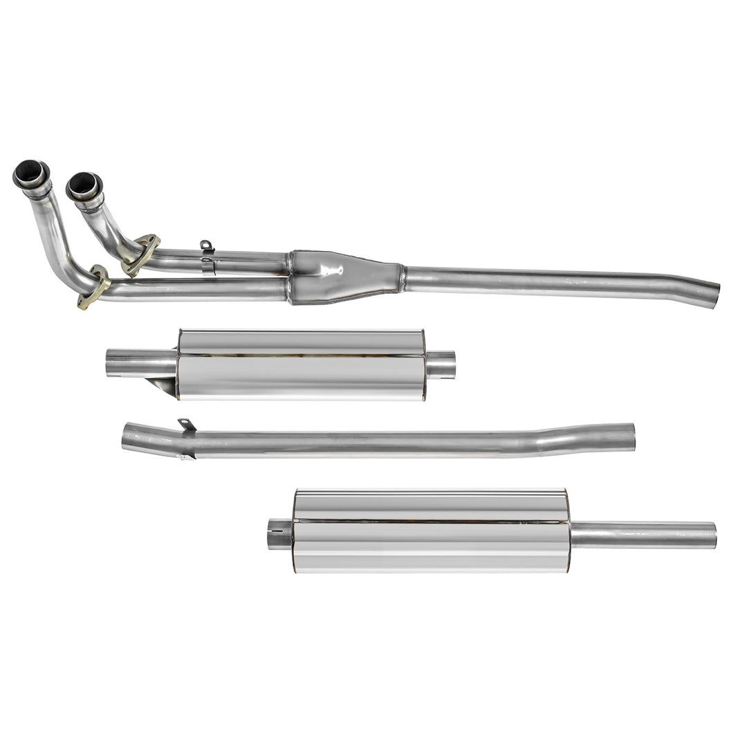MGB-MG210K  Bell Stainless Steel Exhaust (Stock style 4-piece) 1962-74